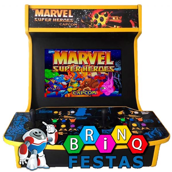 máquina de fliperama de mesa bartop - aluguel semanal - 3000 jogos.